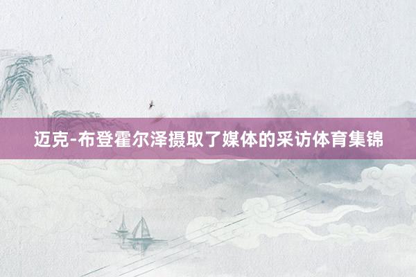 迈克-布登霍尔泽摄取了媒体的采访体育集锦