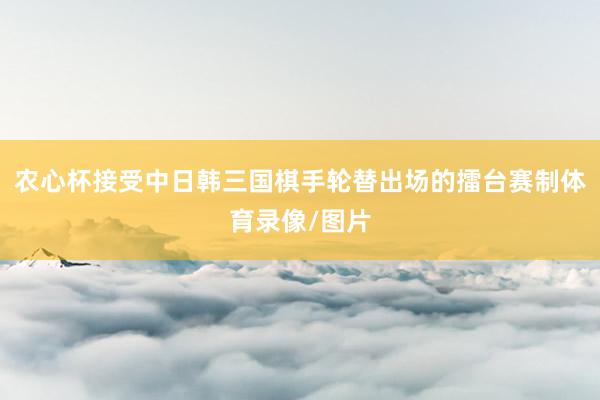 农心杯接受中日韩三国棋手轮替出场的擂台赛制体育录像/图片