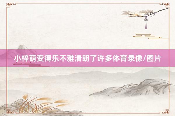 小梓萌变得乐不雅清朗了许多体育录像/图片