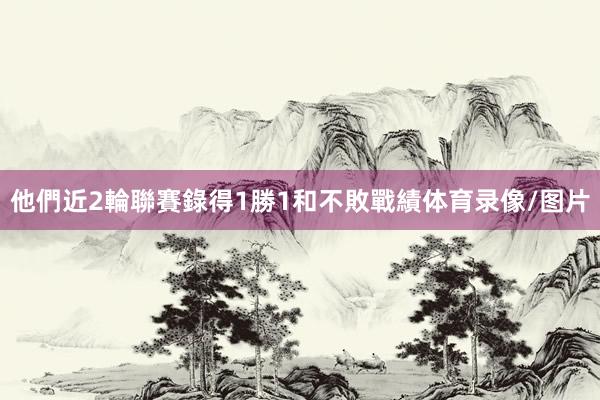 他們近2輪聯賽錄得1勝1和不敗戰績体育录像/图片