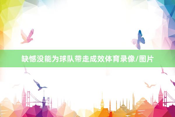缺憾没能为球队带走成效体育录像/图片